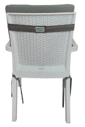 Mi̇rzade 4 Adet Eli̇t Yüksek Arkali Mi̇nder Duck Bezi̇-Koyu Gri̇ | 4’lü Elit Yüksek Arkalı Sandalye Minderi – Duck Bezi, Fermuarlı thumbnail 6