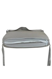 Mi̇rzade 4 Adet Eli̇t Yüksek Arkali Mi̇nder Duck Bezi̇-Açik Gri̇ | 4’lü Elit Yüksek Arkalı Sandalye Minderi – Duck Bezi, Fermuarlı thumbnail 6