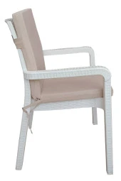 Mi̇rzade 4 Adet Eli̇t Yüksek Arkali Mi̇nder Duck Bezi̇-A.Bej | 4’lü Elit Yüksek Arkalı Sandalye Minderi – Duck Bezi, Fermuarlı thumbnail 3