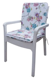 Mi̇rzade 4 Adet Eli̇t Yüksek Arkali Mi̇nder Duck Bezi̇-32282-01 V4 | 4’lü Elit Yüksek Arkalı Sandalye Minderi – Duck Bezi, Fermuarlı thumbnail 3