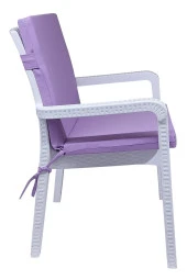 Mi̇rzade 6 Adet Eli̇t Yüksek Arkali Mi̇nder Duck Bezi̇-Li̇la | 6’lı Elit Yüksek Arkalı Sandalye Minderi – Duck Bezi, Fermuarlı thumbnail 4