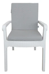 Mi̇rzade 6 Adet Eli̇t Yüksek Arkali Mi̇nder Duck Bezi̇-Açik Gri̇ | 6’lı Elit Yüksek Arkalı Sandalye Minderi – Duck Bezi, Fermuarlı thumbnail 1