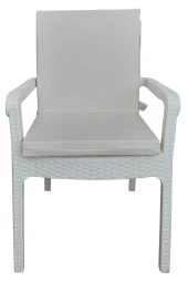 Mi̇rzade 6 Adet Eli̇t Yüksek Arkali Mi̇nder Duck Bezi̇-Eltm Prm Krem | 6’lı Elit Yüksek Arkalı Sandalye Minderi – Duck Bezi, Fermuarlı thumbnail 1