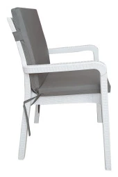 Mi̇rzade 6 Adet Eli̇t Yüksek Arkali Mi̇nder Duck Bezi̇-Koyu Gri̇ | 6’lı Elit Yüksek Arkalı Sandalye Minderi – Duck Bezi, Fermuarlı thumbnail 3