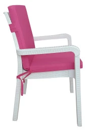 Mi̇rzade 6 Adet Eli̇t Yüksek Arkali Mi̇nder Duck Bezi̇-Fuşya | 6’lı Elit Yüksek Arkalı Sandalye Minderi – Duck Bezi, Fermuarlı thumbnail 3