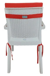 Mi̇rzade 6 Adet Eli̇t Yüksek Arkali Mi̇nder Duck Bezi̇-Kirmizi | 6’lı Elit Yüksek Arkalı Sandalye Minderi – Duck Bezi, Fermuarlı thumbnail 3