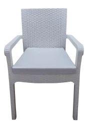 Mi̇rzade 4 Adet Hera Si̇esta Mi̇nderi̇ Su Geçi̇rmez Kumaş 5 Cm Gri̇ Sünger-Beyaz | 4’lü Su Geçirmez Hera Siesta Minderi – Fermuarlı thumbnail 1