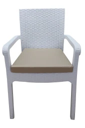 Mi̇rzade 6 Adet Hera Si̇esta Mi̇nder Su Geçi̇rmez Kumaş 5 Cm Gri̇ Sünger-A.Bej | 6’lı Su Geçirmez Hera Siesta Minderi – Fermuarlı thumbnail 1