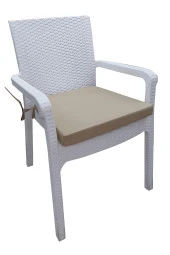 Mi̇rzade 4 Adet Hera Si̇esta Mi̇nder Su Geçi̇rmez Kumaş 5 Cm Gri̇ Sünger-A.Bej | 4’lü Su Geçirmez Hera Siesta Minderi – Fermuarlı thumbnail 2