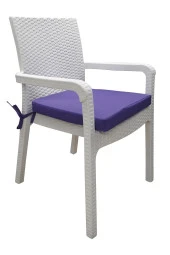 Mi̇rzade 4 Adet Hera Si̇esta Mi̇nder Su Geçi̇rmez Kumaş 5 Cm Gri̇ Sünger-Mor | 4’lü Su Geçirmez Hera Siesta Minderi – Fermuarlı thumbnail 2