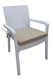 Mi̇rzade 6 Adet Hera Si̇esta Mi̇nder Su Geçi̇rmez Kumaş 5 Cm Gri̇ Sünger-A.Bej | 6’lı Su Geçirmez Hera Siesta Minderi – Fermuarlı thumbnail 2