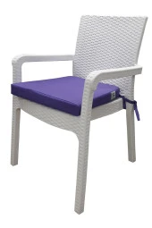 Mi̇rzade 4 Adet Hera Si̇esta Mi̇nder Su Geçi̇rmez Kumaş 5 Cm Gri̇ Sünger-Mor | 4’lü Su Geçirmez Hera Siesta Minderi – Fermuarlı thumbnail 3