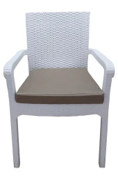 Mi̇rzade 6 Adet Hera Si̇esta Mi̇nderi̇ Su Geçi̇rmez Kumaş 5 Cm Gri̇ Sünger-Taba | 6’lı Su Geçirmez Hera Siesta Minderi – Fermuarlı thumbnail 1