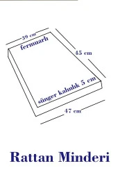 Mi̇rzade 6 Adet Hera Si̇esta Mi̇nder Su Geçi̇rmez Kumaş 5 Cm Gri̇ Sünger-Turkuaz | 6’lı Su Geçirmez Hera Siesta Minderi – Fermuarlı thumbnail 5