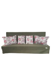 MİRZADE SİLİNEBİLİR TAY TÜYÜ KUMAŞ TENTESİZ 28 DNS SÜNGER  SALINCAK MİNDERİ-slsm tay tüyü koyu yeşil kombin thumbnail 1