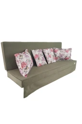 MİRZADE SİLİNEBİLİR TAY TÜYÜ KUMAŞ TENTESİZ 28 DNS SÜNGER  SALINCAK MİNDERİ-slsm tay tüyü koyu yeşil kombin thumbnail 2