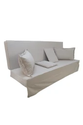 MİRZADE SİLİNEBİLİR KADİFE KUMAŞ TENTESİZ 28 DNS SÜNGER  SALINCAK MİNDERİ-slsm kadife krem 00001 thumbnail 2