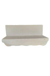 MİRZADE DELÜKS PUFFY KUMAŞ TENTESİZ 28 DNS SÜNGER  SALINCAK MİNDERİ-deluks puffy salıncak krem thumbnail 2