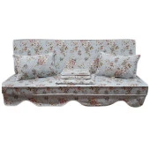 MİRZADE ELİT SALINCAK MİNDERİ TAÇ SU İTİCİ KUMAŞ GRİ SÜNGER FERMUARLI KOMPLE SET-32280-01 thumbnail 1