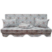 MİRZADE ELİT SALINCAK MİNDERİ TAÇ SU İTİCİ KUMAŞ GRİ SÜNGER FERMUARLI KOMPLE SET-32279-01 - 1