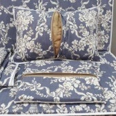 MİRZADE ELİT SALINCAK MİNDERİ TAÇ SU İTİCİ KUMAŞ GRİ SÜNGER FERMUARLI KOMPLE SET-33278-03 thumbnail 3