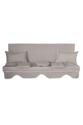 MİRZADE ELİT SALINCAK MİNDERİ SU İTİCİ KUMAŞ GRİ SÜNGER FERMUARLI SET-a.bej dre 1144 thumbnail 1