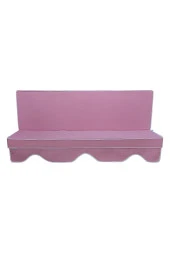 MİRZADE ELİT SALINCAK MİNDERİ SU İTİCİ KUMAŞ GRİ SÜNGER FERMUARLI SET-pembe tdrk 467 thumbnail 2