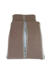 MİRZADE ELİT SALINCAK MİNDERİ SU İTİCİ KUMAŞ GRİ SÜNGER FERMUARLI SET-sütlü kahve drk 7444 thumbnail 5