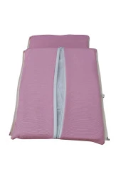 MİRZADE ELİT SALINCAK MİNDERİ SU İTİCİ KUMAŞ GRİ SÜNGER FERMUARLI SET-pembe tdrk 467 thumbnail 5