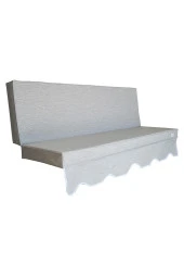 MİRZADE SAFİR KETEN KUMAŞ TENTESİZ 28 DNS SÜNGER  SALINCAK MİNDERİ-safir açık gri thumbnail 3