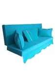 MİRZADE SOFA SOFT KUMAŞ TENTESİZ 28 DNS SÜNGER  SALINCAK MİNDERİ-sofa salıncak turkuaz thumbnail 2