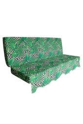 MİRZADE SOFA SOFT KUMAŞ TENTESİZ 28 DNS SÜNGER  SALINCAK MİNDERİ-sofa salıncak  yeşil çift yaprak thumbnail 6