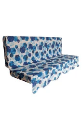 MİRZADE SOFA SOFT KUMAŞ TENTESİZ 28 DNS SÜNGER  SALINCAK MİNDERİ-sofa salıncak turkuaz altıgen thumbnail 4