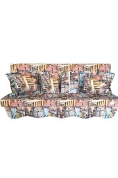 MİRZADE SOFA SOFT KUMAŞ TENTESİZ 28 DNS SÜNGER  SALINCAK MİNDERİ-sofa salıncak ŞEHİRLER thumbnail 1