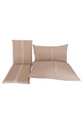 MİRZADE AQUA SALINCAK MİNDERİ SU GEÇİRMEZ KUMAŞ GRİ SÜNGER FERMUARLI SET-salıncak a.bej thumbnail 6