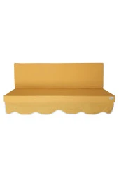 MİRZADE AQUA SALINCAK MİNDERİ SU GEÇİRMEZ KUMAŞ GRİ SÜNGER FERMUARLI SET-salıncak sarı thumbnail 3