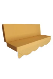 MİRZADE AQUA SALINCAK MİNDERİ SU GEÇİRMEZ KUMAŞ GRİ SÜNGER FERMUARLI SET-salıncak sarı thumbnail 4