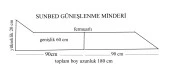 Katlanır Sunbed Güneşlenme Minderi - Pembe | Taşınabilir, Su Geçirmez | Mirzade - 4