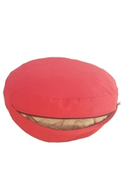 Mirzade yuvarlak puf minderi 45x45-kırmızı thumbnail 3