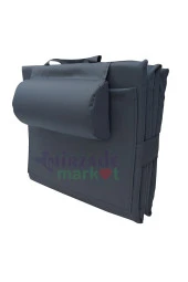 Mi̇rzade Lüks Plaj Mi̇nderi̇ Çanta Katlanir Su Geçi̇rmez-Koyu Gri̇ | Yastıklı, Fermuarlı, Çantalı Lüks Plaj Minderi – 50x180x3 cm thumbnail 1