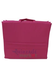 Mi̇rzade Lüks Plaj Mi̇nderi̇ Çanta Katlanir Su Geçi̇rmez-Pembe | Yastıklı, Fermuarlı, Çantalı Lüks Plaj Minderi – 50x180x3 cm thumbnail 3