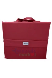 Mi̇rzade Lüks Plaj Mi̇nderi̇ Çanta Katlanir Su Geçi̇rmez-Bordo | Yastıklı, Fermuarlı, Çantalı Lüks Plaj Minderi – 50x180x3 cm thumbnail 4