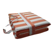 Mi̇Rzade Plaj Mi̇Nderi̇ Çanta Katlanir Su Geçi̇Rmez-Turuncu/Krem | Katlanır, Su Geçirmez Plaj Minderi – 50X180X3 Cm | Katlanır, Su Geçirmez Plaj Minderi – 50x180x3 cm thumbnail 2