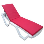 Mi̇rzade Şezlong Mi̇nderi̇ Lüks Su Geçi̇rmez Kumaş Yastikli Gri̇ Süngerli̇ Fermuarli-Pembe | Yastıklı Lüks Şezlong Minderi – 5 cm Sünger thumbnail 1