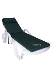 Mi̇rzade Şezlong Mi̇nderi̇ Lüks Su Geçi̇rmez Kumaş Yastikli Gri̇ Süngerli̇ Fermuarli-Petrol | Yastıklı Lüks Şezlong Minderi – 5 cm Sünger thumbnail 2