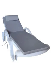 Mi̇rzade Şezlong Mi̇nderi̇ Lüks Su Geçi̇rmez Kumaş Yastikli Gri̇ Süngerli̇ Fermuarli-A.Gri̇ | Yastıklı Lüks Şezlong Minderi – 5 cm Sünger thumbnail 2