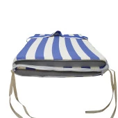 Mi̇rzade Şezlong Mi̇nderi̇ Lüks Su Geçi̇rmez Kumaş Yastikli Gri̇ Süngerli̇ Fermuarli-Mavi̇ Krem | Yastıklı Lüks Şezlong Minderi – 5 cm Sünger thumbnail 4