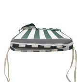 Mi̇rzade Şezlong Mi̇nderi̇ Lüks Su Geçi̇rmez Kumaş Yastikli Gri̇ Süngerli̇ Fermuarli-Yeşi̇l Krem | Yastıklı Lüks Şezlong Minderi – 5 cm Sünger - 4