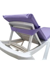 MİRZADE STANDART FERMUARLI ŞEZLONG MİNDERİ SU GEÇİRMEZ KUMAŞ-LİLA thumbnail 3