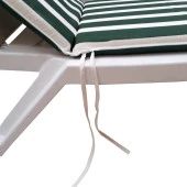 Şezlong Mi̇nderi̇ Medi̇an Pam./Pol. Kumaş Fermuarli-Yeşi̇l/Beyaz | Su Geçirmez Şezlong Minderi – 5 cm Sünger thumbnail 2